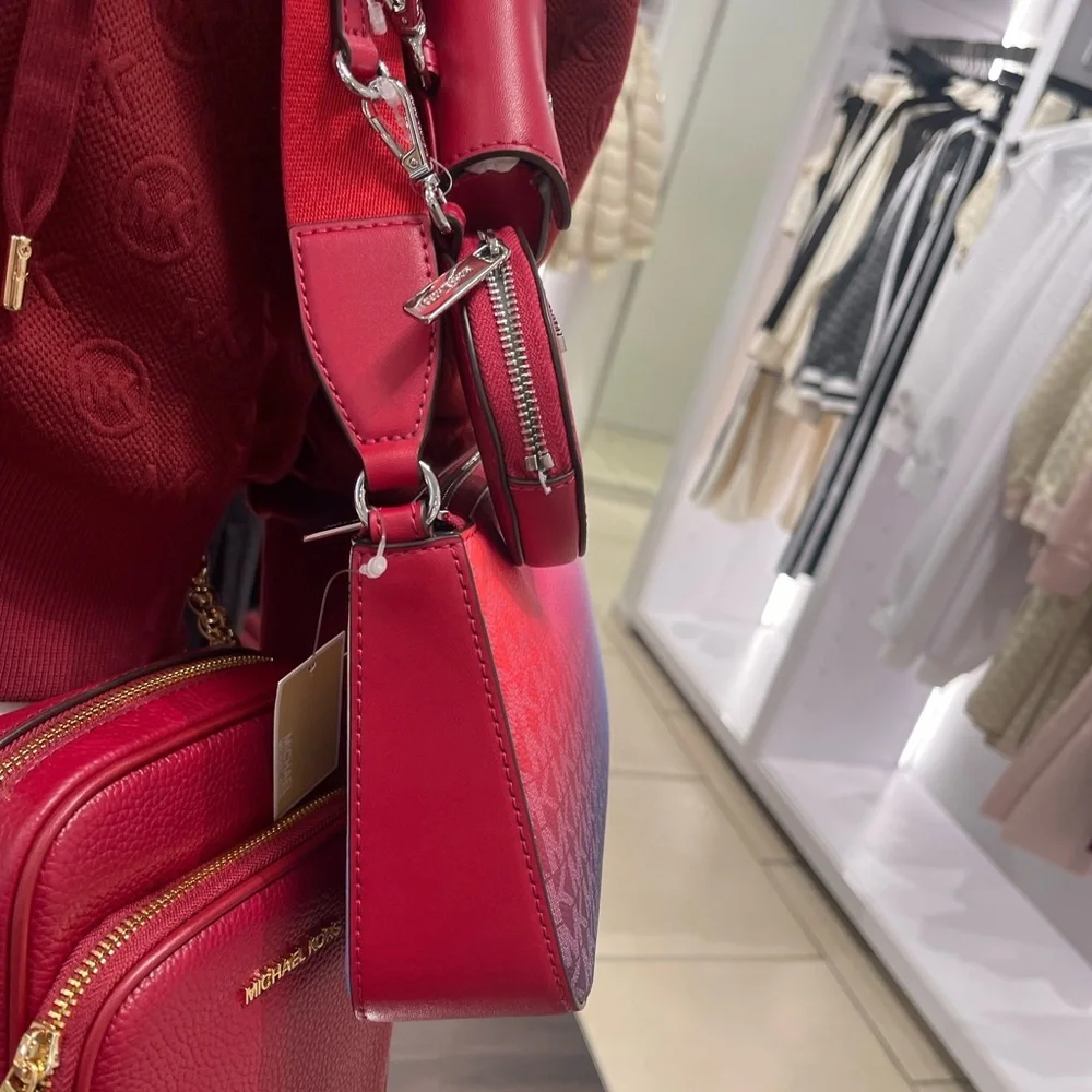 MICHAEL KORS Jet Set Sm Ombré Signature Logo Crossbody Case Apple Airpods Pro®